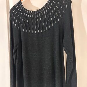 Apt. 9 Size L Black Sweater – Holiday Chic & Stylish!